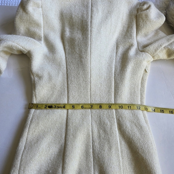 Coat Dress with Faux Fur Trim - Picture 5 of 13